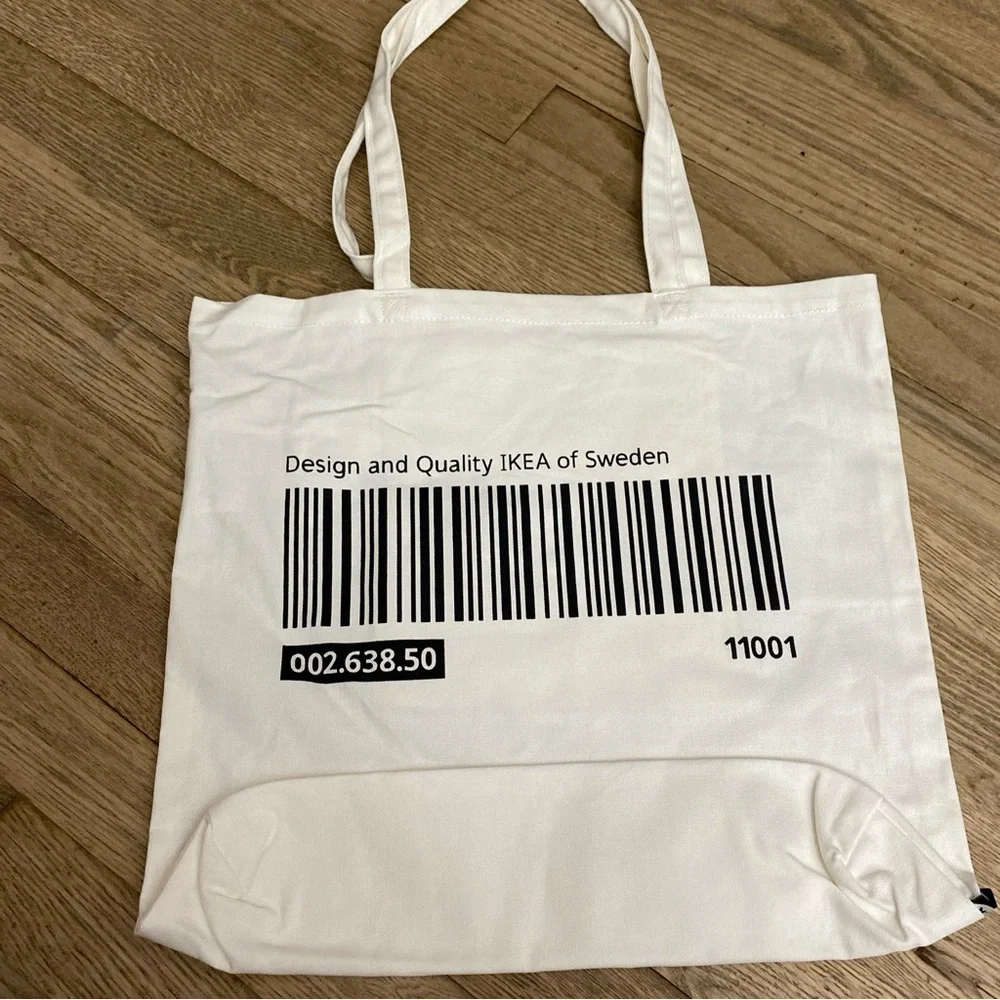 EFTERTRÄDA White Tote Bag IKEA Inside Pocket Asia Exclusive - Picture 5 of 9